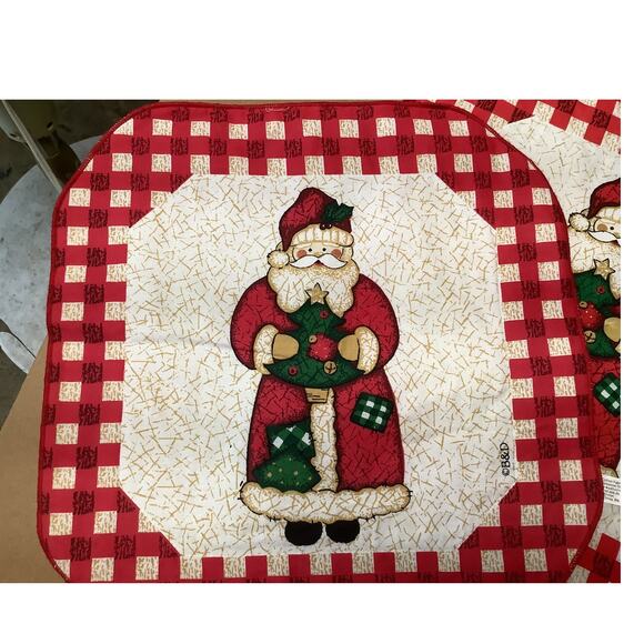 Christmas placemats plus 3 Pot holders B & D - Picture 2 of 5